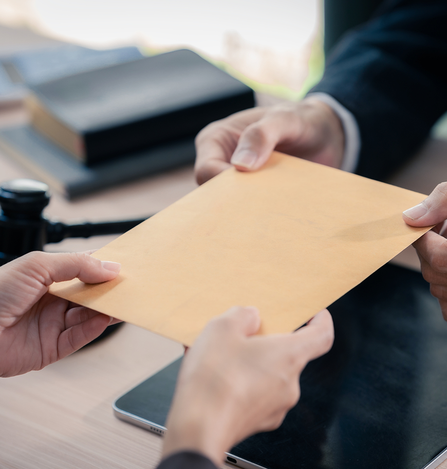 Passing a document envelope